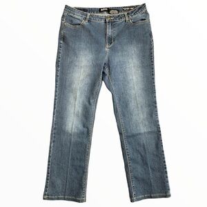 BUFFALO David Bitton Boulevard Mid Rise Jeans With Pockets Jean Denim Blue Sz 12